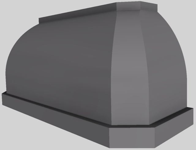 Vent-A-Hood® Designer Series 60" Gunsmoke Wall Mounted Range Hood-2