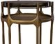 Furniture Classics Sevran Glass Top Side Table with Brass Base-2