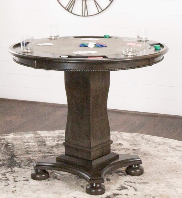 Cramco Vegas 5-Piece Distressed Gray Counter Height Game Table-1