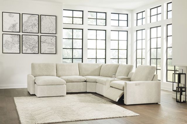 Signature Design by Ashley® Hartsdale 6-Piece Linen Power Reclining Left-Arm Facing Sectional and Chaise-1