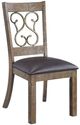 ACME Furniture Raphaela 2-Piece Black/Weathered Cherry Side Chair Set-0