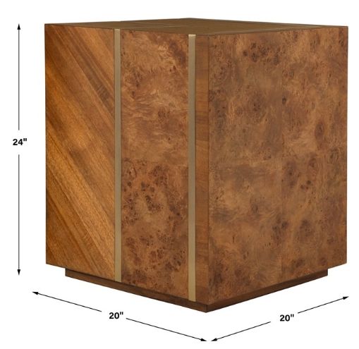 Uttermost® Seven Wonders Brown Side Table-2