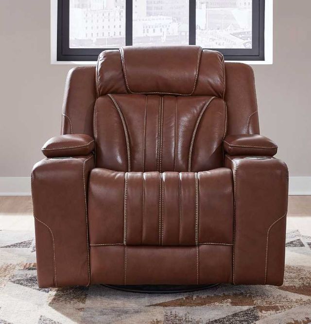 Liberty Furniture Caswell Nature Chestnut Leather Power Recliner-2