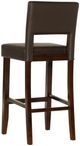 Linon Vega Espresso Black Upholstered Bar Stool-4