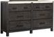 Magnussen Home® Plum Creek Ravenwood Black Dresser with Marble Top-0