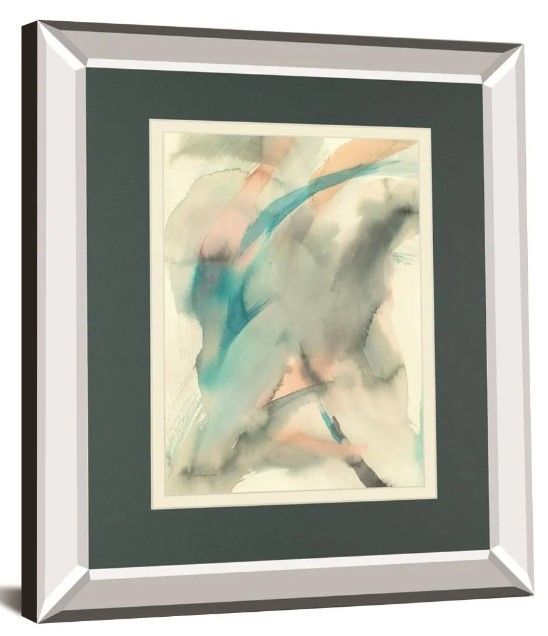 Classy Art In Motion I By Danhui Nai Mirror Framed Wall Art-0