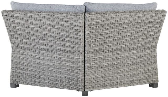 Signature Design by Ashley® Naples Beach 3-Piece Gray Wicker Outdoor Sectional-5