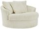 Signature Design by Ashley® Lindyn Ivory Oversized Swivel Accent Chair-0