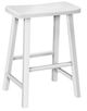 John Thomas Furniture® Hampton Pure White Saddle Seat Counter Stool-0