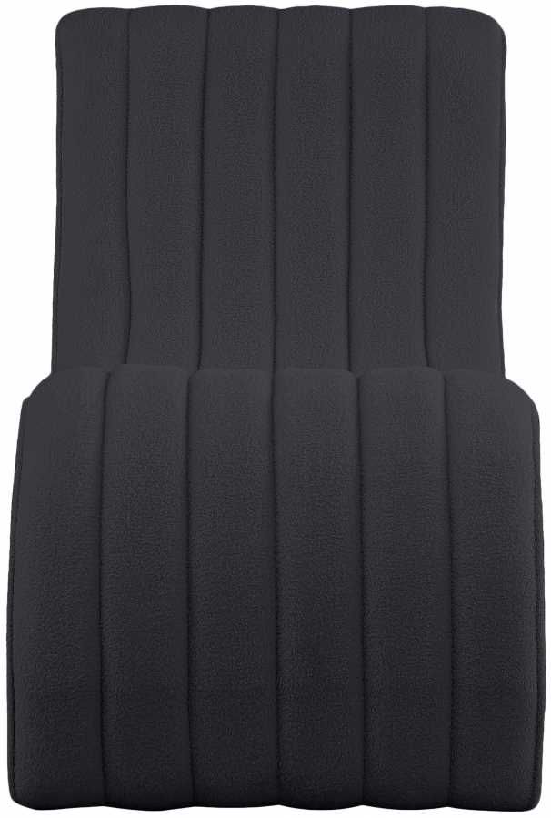 Meridian Furniture Orian Teddy Black Chaise-3