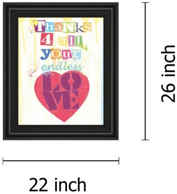 Classy Living Tom Frazier Must Be Love Il 22" Wall Art-2