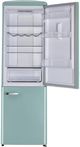 Unique® Appliances Classic Retro 12 Cu. Ft. Ocean Mist Turquoise Counter Depth Bottom Freezer Refrigerator-4