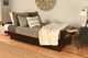 Kodiak Furniture Phoenix Linen Charcoal/Espresso Full Storage Futon with Mattress-4