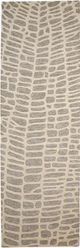 Feizy Enzo Ivory/Gray 2'6" x 8' Runner Rug-0