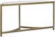 Magnussen Home® Cassidy Volakas Classic Demilune Sofa Table with Aged Brass Base-1