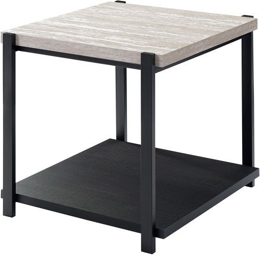 New Classic® Home Furnishings Linea 3-Piece Black/Light Gray Occasional Table Set-3