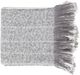 Surya Arrah Medium Gray 50"x60" Throw Blanket-0