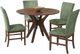 Elements International Santa Barbara 5-Piece Avocado/Walnut Round Dining Set-0