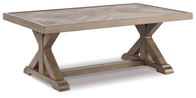 Signature Design by Ashley® Beachcroft 4-Piece Beige Outdoor Seating Set-4