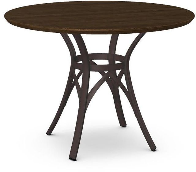 Amisco Customizable Kai Round Table with 42" Solid Ash Table Top-0