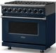 Viking® 7 Series 36" Slate Blue Pro Style Dual Fuel Range-3