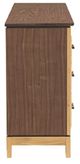 Whittier Wood® Furniture Addison Duet 70" Low Dresser-4
