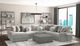 Jackson Furniture Canyon 5-Piece Gray/Platinum/Zinc Left-Arm Facing Sectional and Ottoman-1