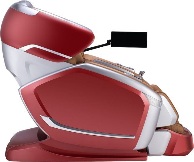 Cozzia® Quantum Scarlet/Silver Power Massage Chair-3