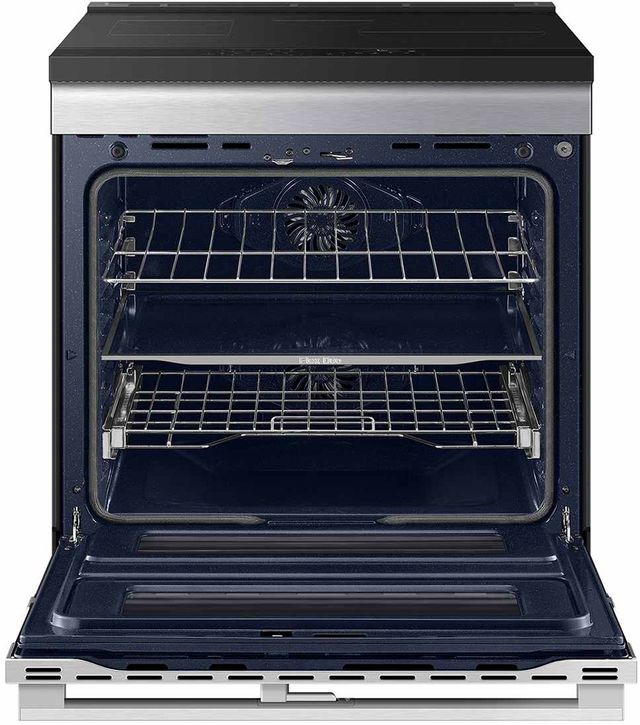 Samsung Bespoke 30" Fingerprint Resistant Stainless Steel Slide-In Induction Range with Ambient Edge Lighting™-2