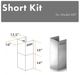 ZLINE 2 Piece 12" Stainless Steel Wall Hood Extension Kit-2