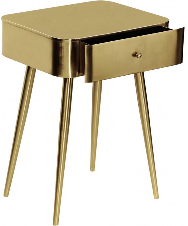 Meridian Furniture Rylan Gold Nightstand-0