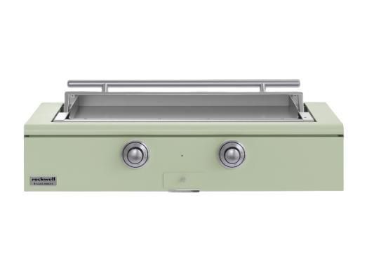 Caliber™ Rockwell Social 48" Sage Built-In Natural Gas Outdoor Griddle with Stainless Steel Hardware-0