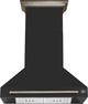 FORNO® Aria Series Alta Qualita 36" Black Wall Mounted Range Hood  -0
