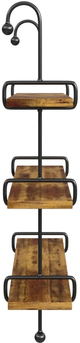 Powell® Wilder Black/Natural Wall Shelves-3