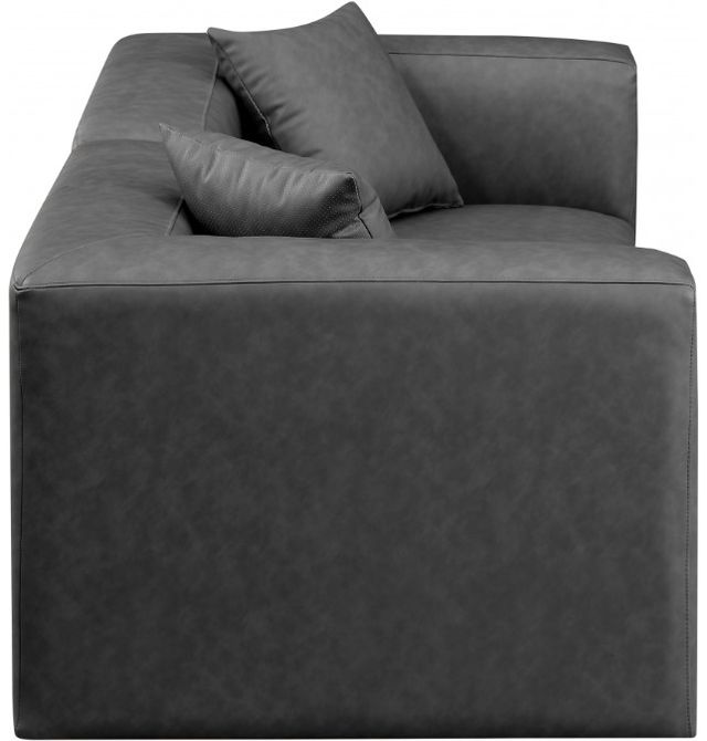 Meridian Furniture Cube 2-Piece Gray Vegan Leather Modular Sofa-2