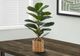 Monarch Specialties Inc. Green/Natural 28" Tall Artificial Potted Fiddle Tree-3