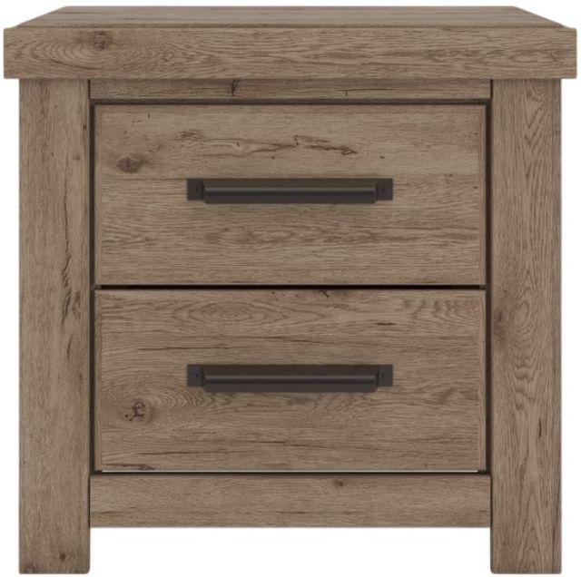 Signature Design by Ashley® Oliandon Light Brown 2-Drawer Nightstand-3