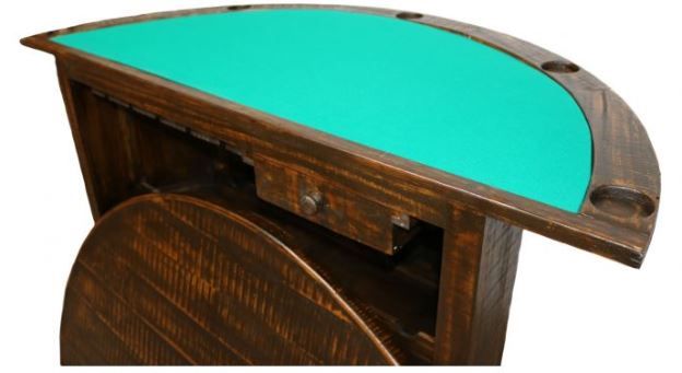Million Dollar Rustic Econo Dark Brown Poker Bar-2