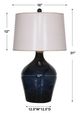 Uttermost® Lamone Midnight Blue Table Lamp-2