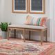 Linon Jordan Gray Wash Dining Bench-1