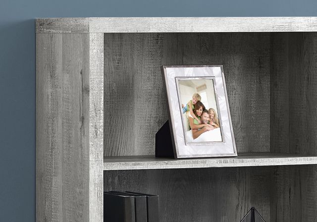 Monarch Specialties Inc. Grey Reclaimed Wood 48" Bookcase-2