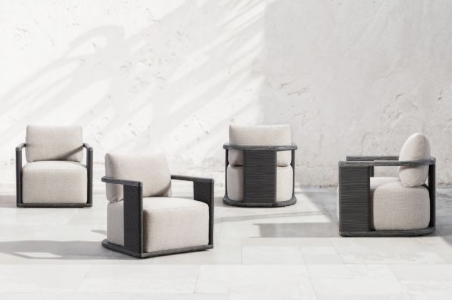 Bernhardt Customizable Andros Bernhardt Exteriors Fabric Outdoor Swivel Chair-4