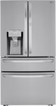 LG 36" 22.5 Cu. Ft. PrintProof™ Stainless Steel Counter Depth French Door Refrigerator with CraftIce™-0