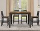 Steve Silver Co. Joplin 5-Piece Ebony/Walnut Counter Table Set-5