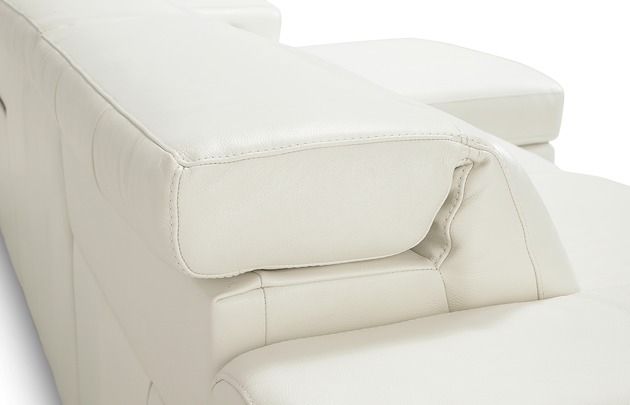 Palliser® Furniture Customizable Titan White Power Reclining Right-Arm Facing Sofa Sectional and Chaise-2
