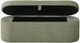 Crown Mark Philipa Light Green Tweed Storage Bench-3