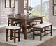 Furniture of America® Fredonia 2-Piece Beige/Rustic Oak Counter Stool Set-1