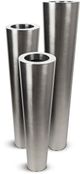 Le Present Satino Fluta Stainless Steel 47" Planter-1