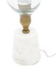 A & B Home Marble Base and Sun Cutwork on Glass Table Lamp-4