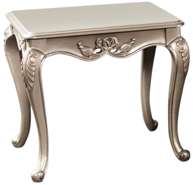 Furniture of America® Albacete Champagne End Table-0